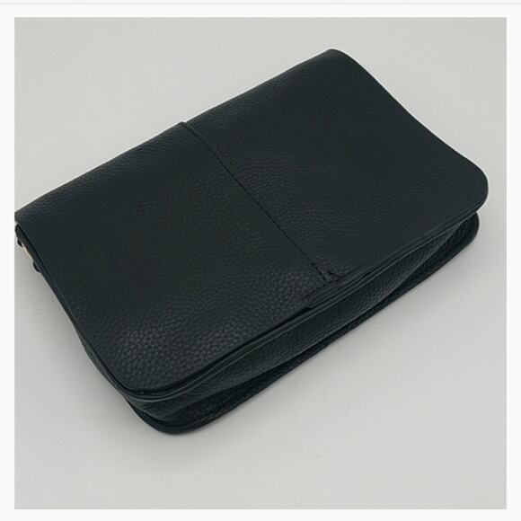 NWT btb LA Leather Gray Kelly Crossbody Bag - Picture 5 of 8